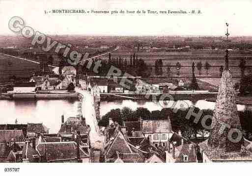 Ville de MONTRICHARD, carte postale ancienne