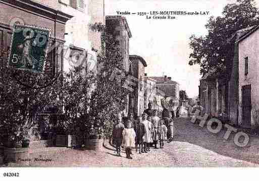 Ville de MOUTIERSSURLELAY, carte postale ancienne