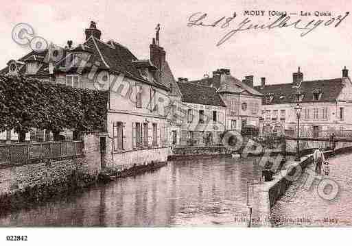Ville de MOUY, carte postale ancienne