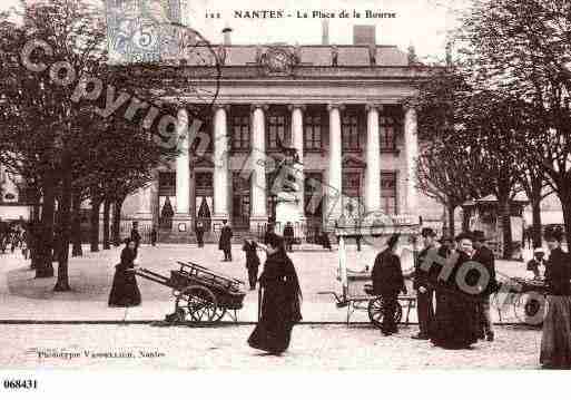 Ville de NANTES, carte postale ancienne