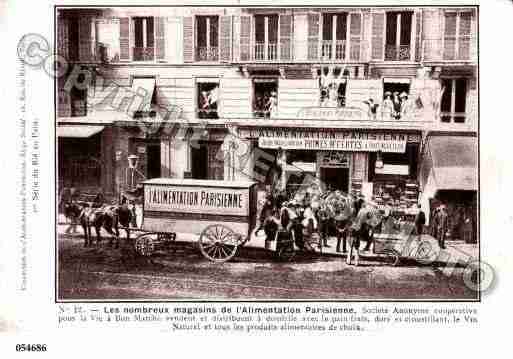Ville de PARIS4, carte postale ancienne