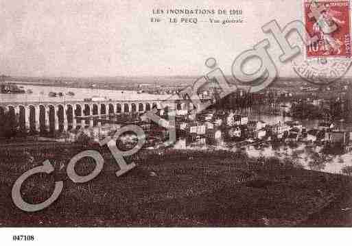 Ville de PECQ(LE), carte postale ancienne