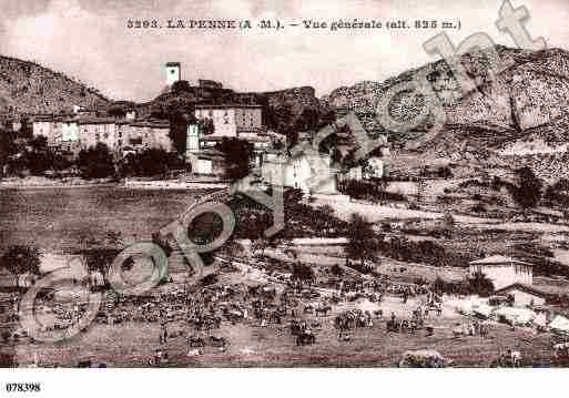 Ville de PENNE(LA), carte postale ancienne