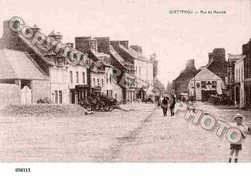 Ville de QUETTEHOU, carte postale ancienne