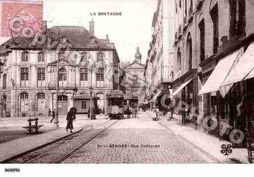 Ville de RENNES, carte postale ancienne