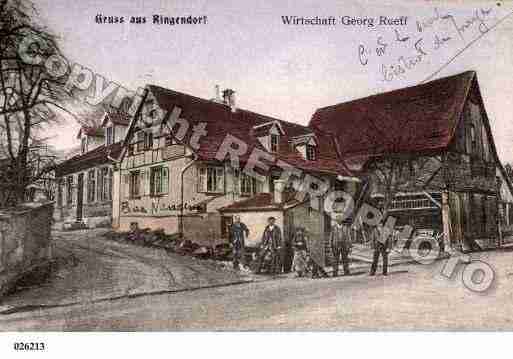 Ville de RINGENDORF, carte postale ancienne