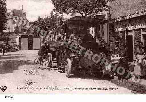 Ville de RIOM, carte postale ancienne