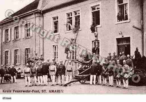 Ville de SAINTAMARIN, carte postale ancienne