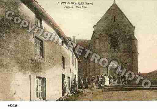 Ville de SAINTCYRDEFAVIERES, carte postale ancienne