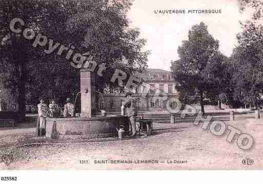 Ville de SAINTGERMAINLEMBRON, carte postale ancienne