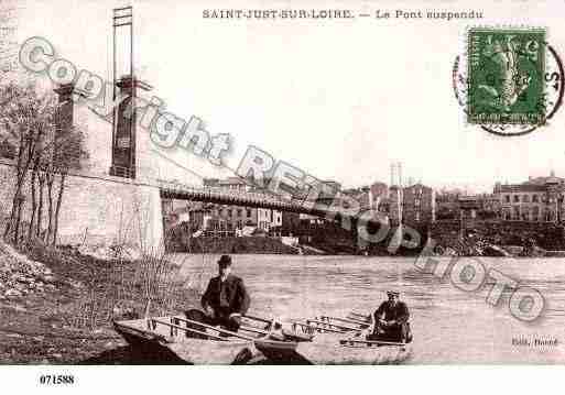 Ville de SAINTJUSTSAINTRAMBERT, carte postale ancienne