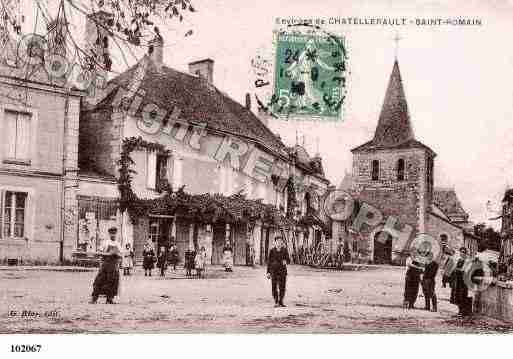 Ville de SAINTROMAIN, carte postale ancienne