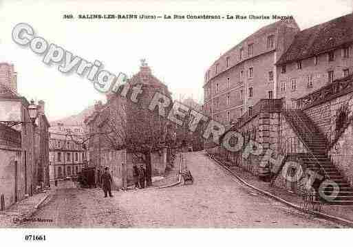 Ville de SALINSLESBAINS, carte postale ancienne