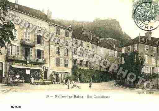 Ville de SALINSLESBAINS, carte postale ancienne