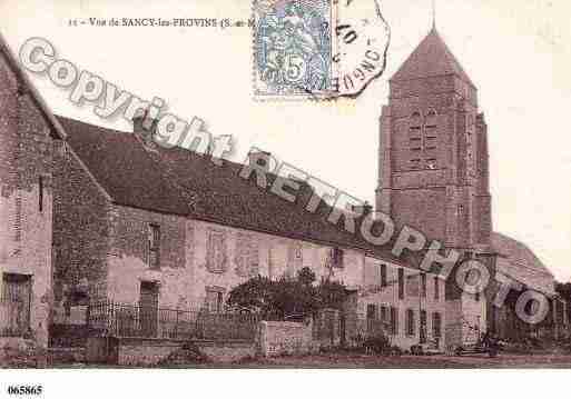 Ville de SANCYLESPROVINS, carte postale ancienne