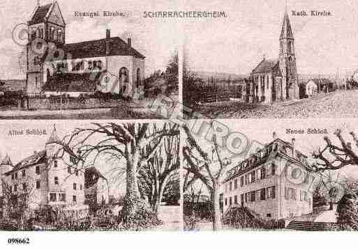 Ville de SCHARRACHBERGHEIM, carte postale ancienne