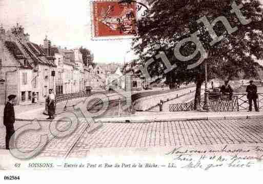 Ville de SOISSONS, carte postale ancienne