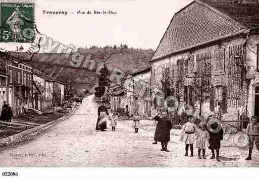 Ville de TREVERAY, carte postale ancienne