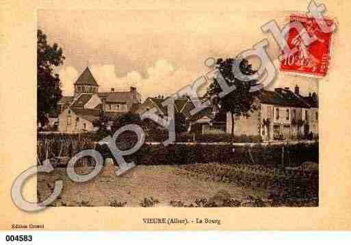 Ville de VIEURE, carte postale ancienne