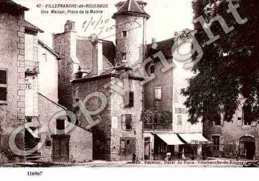 Ville de VILLEFRANCHEDEROUERGUE, carte postale ancienne