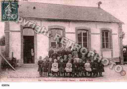 Ville de VILLENEUVELALIONNE, carte postale ancienne