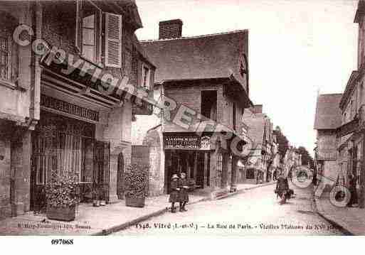 Ville de VITRE, carte postale ancienne