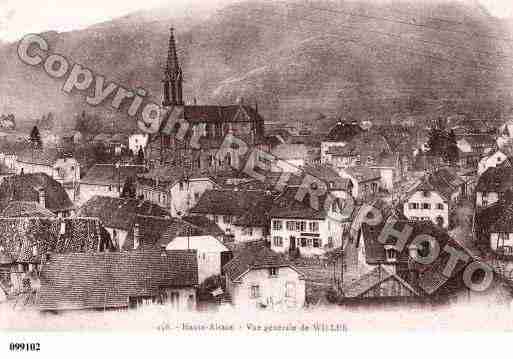 Ville de WILLER, carte postale ancienne