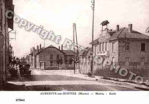 Ville de AUBERIVE, carte postale ancienne