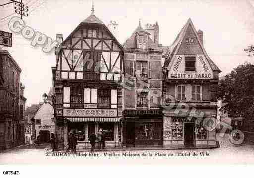 Ville de AURAY, carte postale ancienne