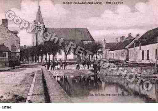 Ville de BAZOCHESLESGALLERANDES, carte postale ancienne