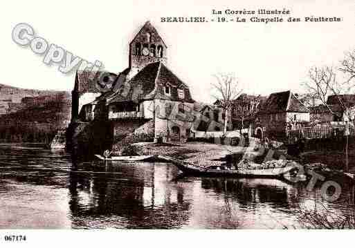 Ville de BEAULIEUSURDORDOGNE, carte postale ancienne