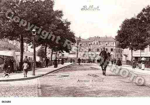 Ville de BELFORT, carte postale ancienne