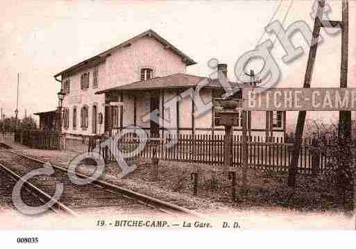 Ville de BITCHE, carte postale ancienne