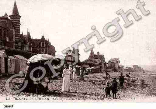 Ville de BLONVILLESURMER, carte postale ancienne