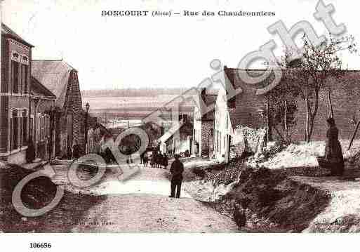 Ville de BONCOURT, carte postale ancienne