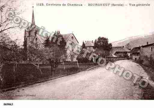 Ville de BOURGNEUF, carte postale ancienne