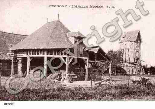 Ville de BROUCHY, carte postale ancienne