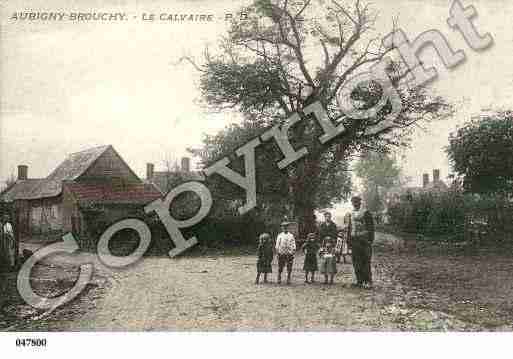 Ville de BROUCHY, carte postale ancienne