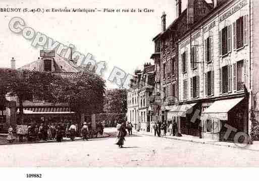 Ville de BRUNOY, carte postale ancienne
