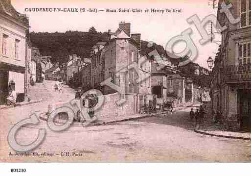 Ville de CAUDEBECENCAUX, carte postale ancienne