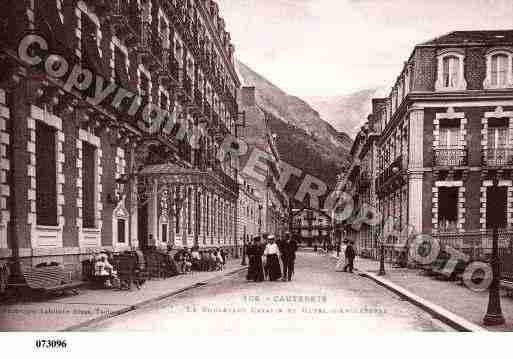 Ville de CAUTERETS, carte postale ancienne