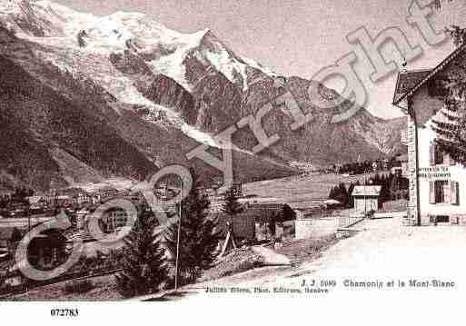 Ville de CHAMONIXMONTBLANC, carte postale ancienne