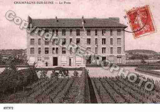 Ville de CHAMPAGNESURSEINE, carte postale ancienne