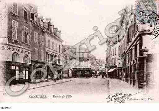 Ville de CHARTRES, carte postale ancienne