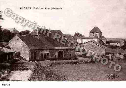 Ville de CHAZOY, carte postale ancienne