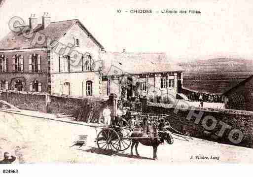 Ville de CHIDDES, carte postale ancienne