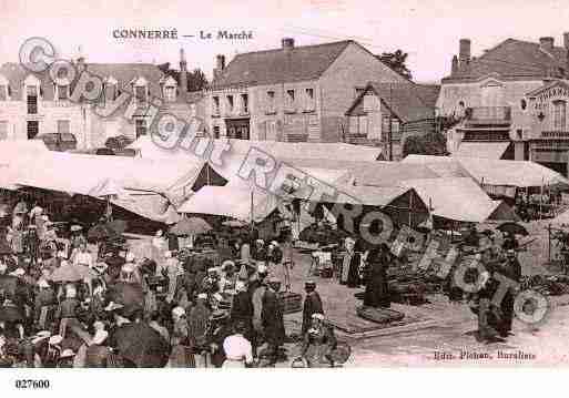 Ville de CONNERRE, carte postale ancienne