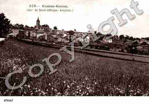 Ville de COSTESGOZON, carte postale ancienne