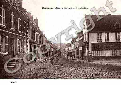 Ville de CRECYSURSERRE, carte postale ancienne