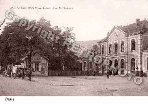 Ville de CREUSOT(LE), carte postale ancienne